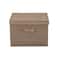 Household Essentials Canvas Storage Boxes with Lids, 2ct.
